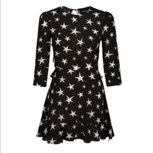 MGMS Par Goldie star struck SILK mini dress- CUTE!!-